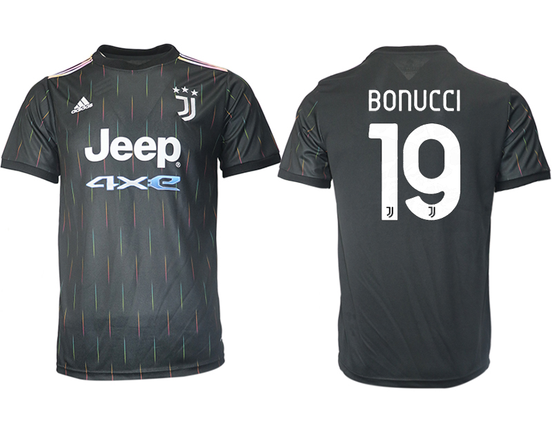 Cheap Men 2021-2022 Club Juventus away aaa version black 19 Soccer Jersey